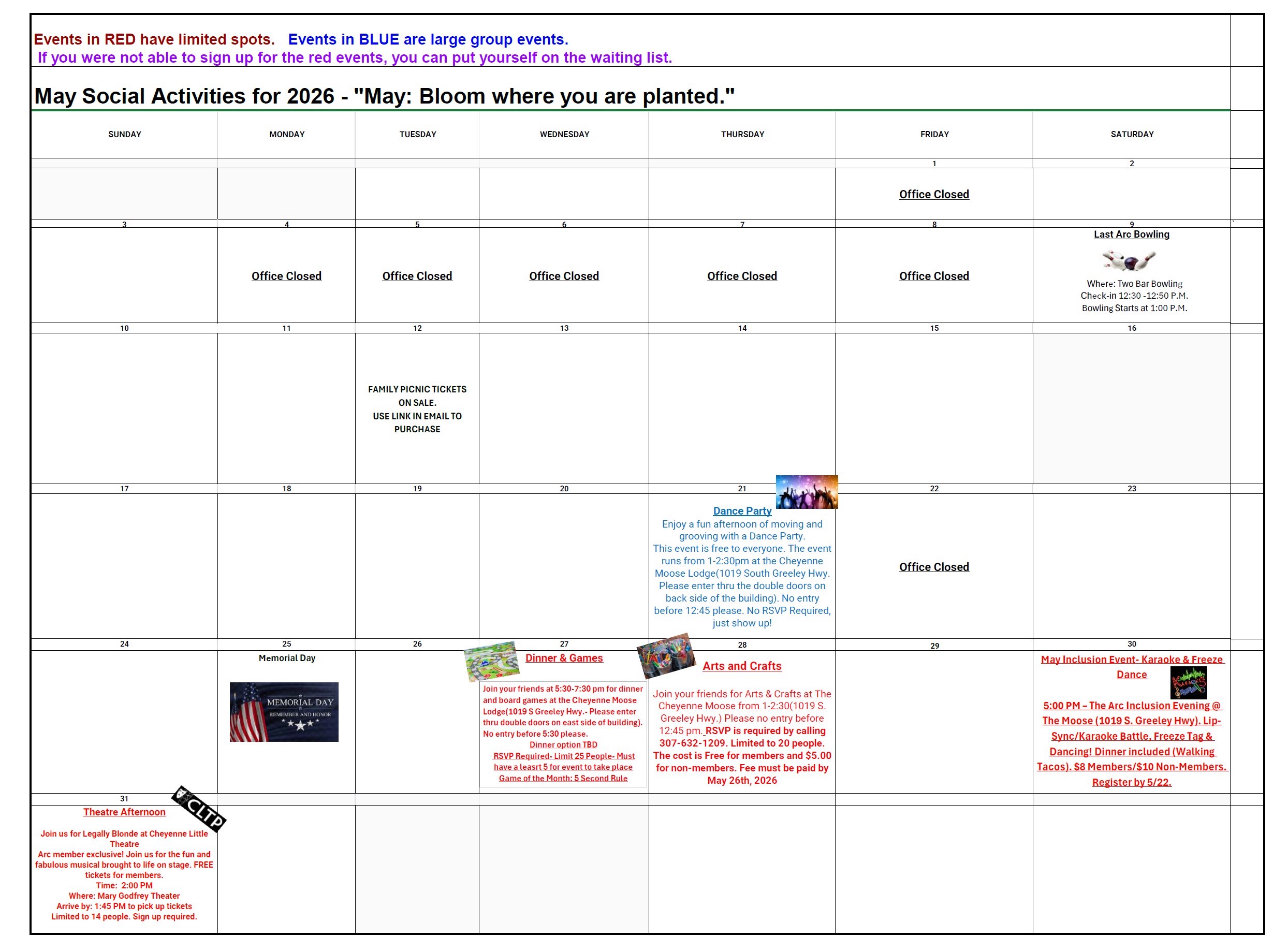 May 2026 Calendar