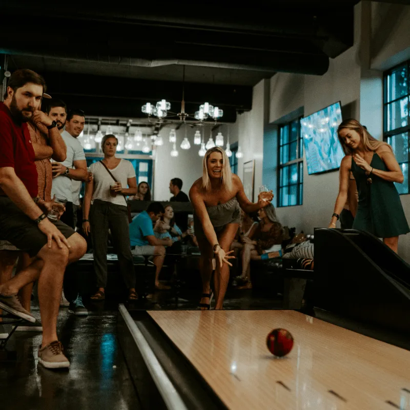 bowling and arcade night